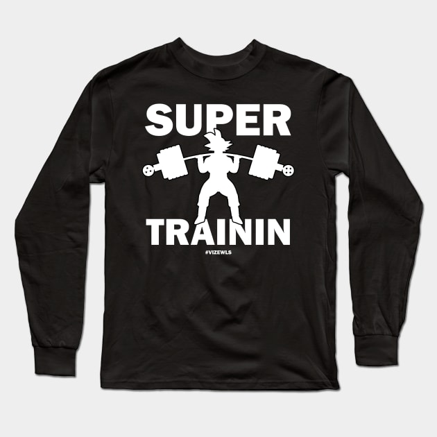 Super Saiyan Training | Gym Workout Long Sleeve T-Shirt by Vizewls